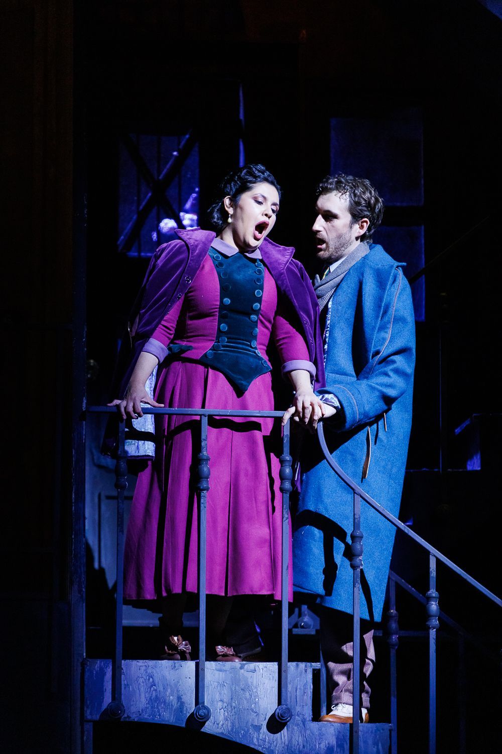 Yaritza Véliz (Mimì), Michael McDermott (Rodolfo) &copy; Alberto Díaz | Municipal de Santiago