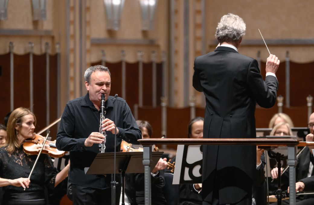 J&ouml;rg Widmann, Franz Welser-M&ouml;st and The Cleveland Orchestra &copy; Yevhen Gulenko