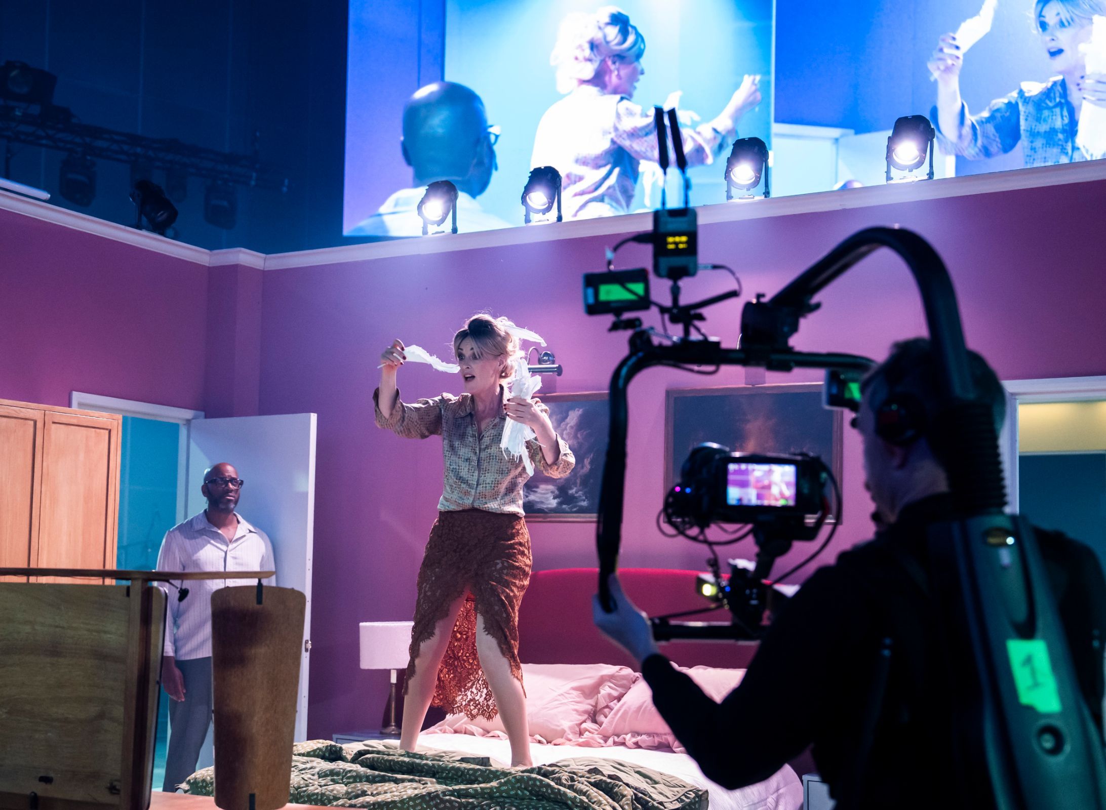 Allison Cook (Mrs XE) and Rodney Earl Clarke (Mr XE) in <i>Angel’s Bone</i> &copy; Tristram Kenton
