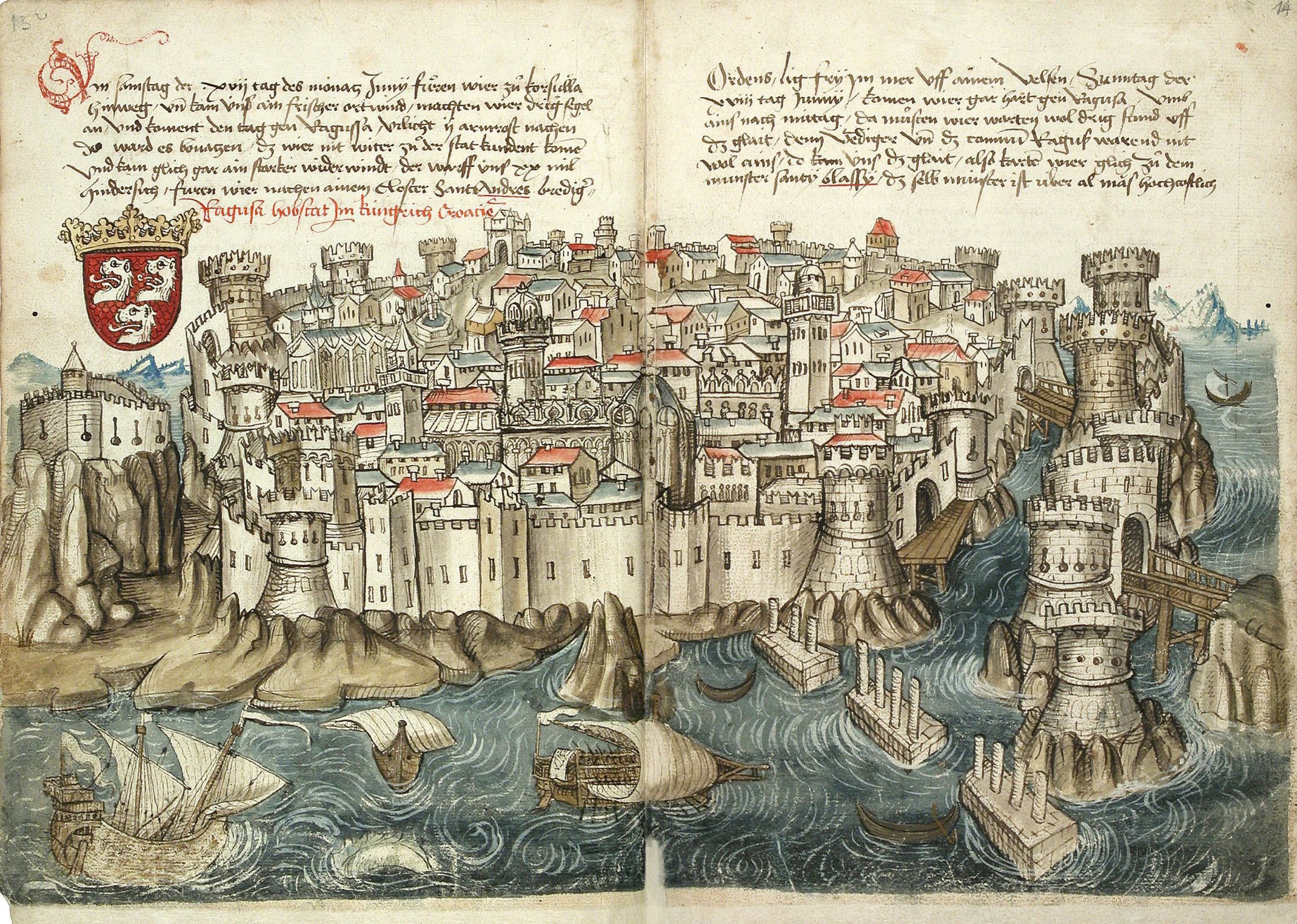 Renaissance Dubrovnik, 1487 © Wikimedia Commons | Badische Landesbibliothek Karlsruhe