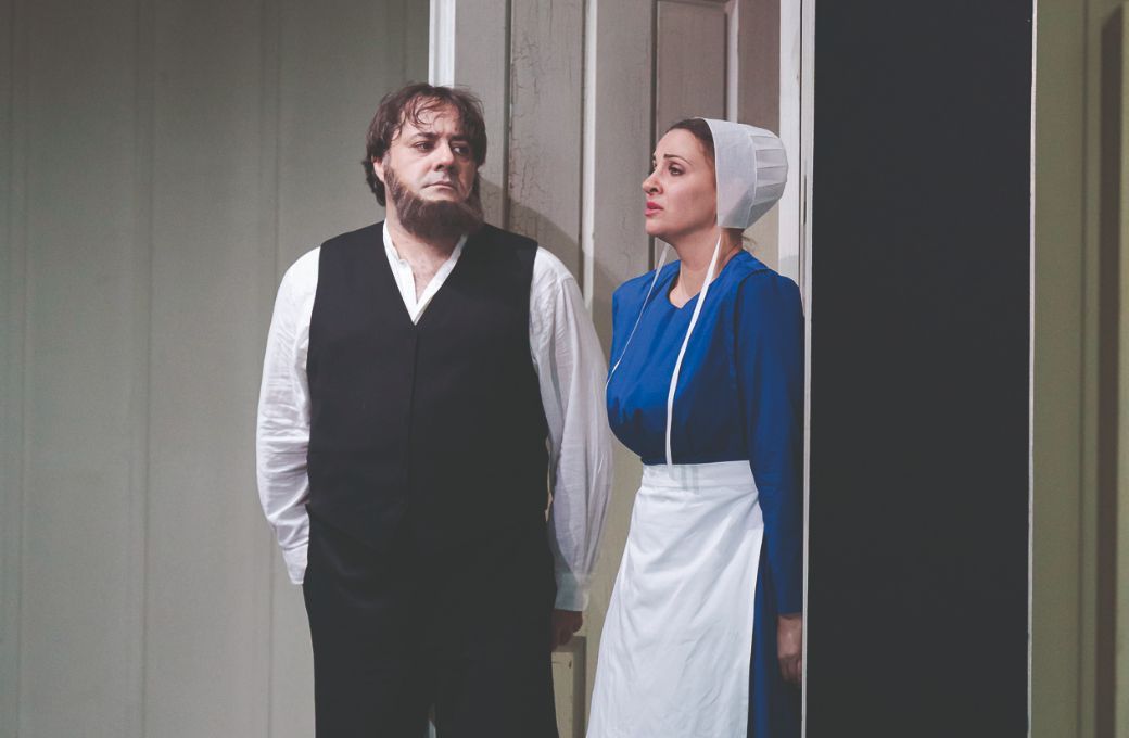 Luciano Ganci (Stiffelio) und Joyce El-Khoury (Lina) © Werner Kmetitsch