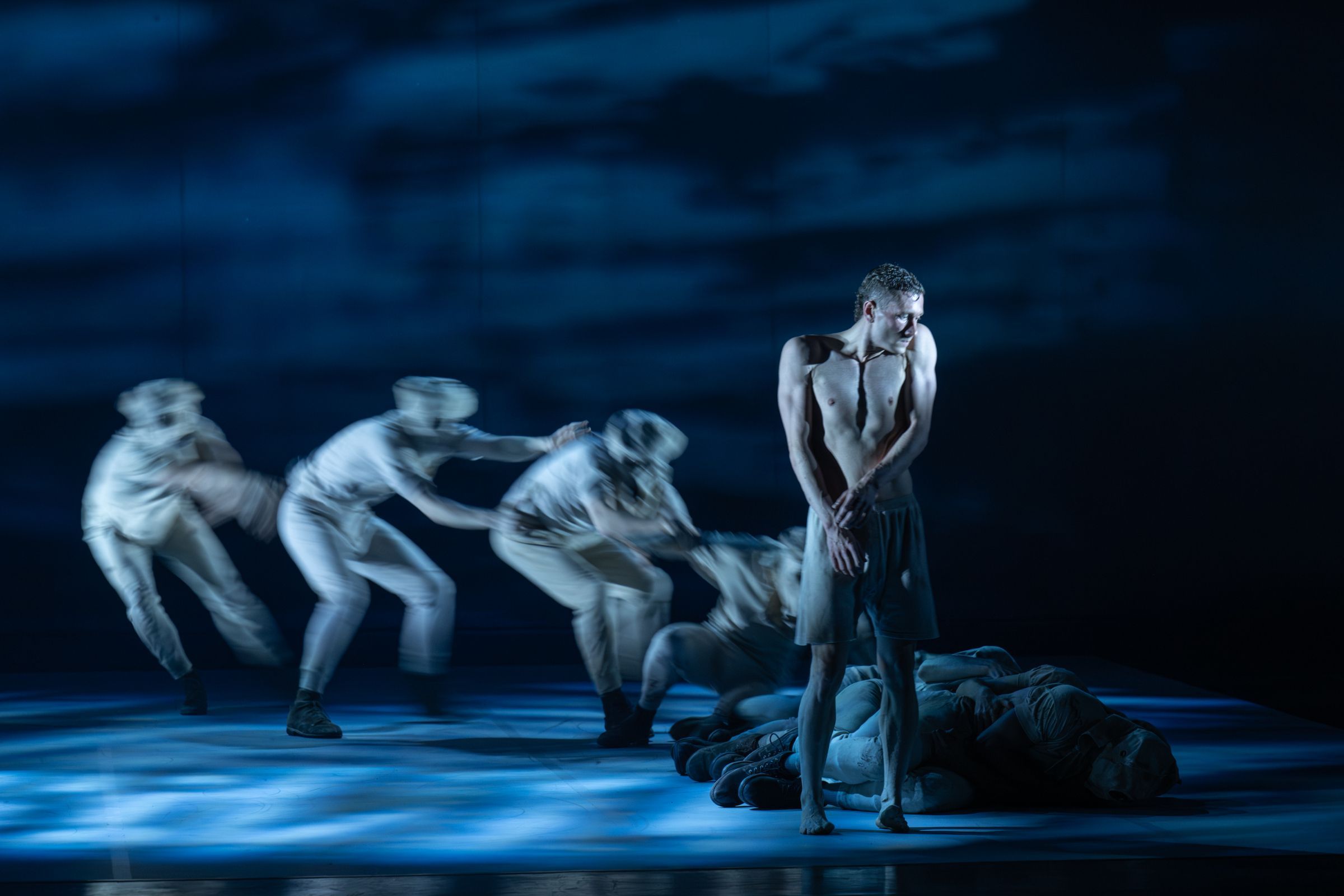 Benji Knapper and BalletBoyz in Iván Pérez’ <i>Young Men</i> &copy; Amber Hunt