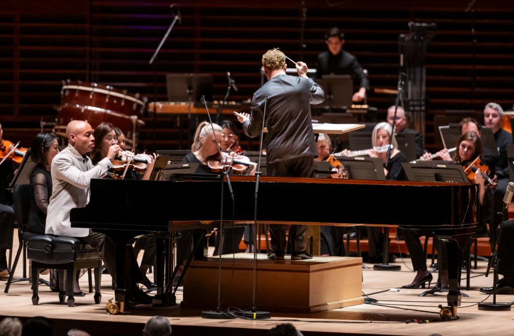 Aaron Diehl, Yannick N&eacute;zet-S&eacute;guin and the Philadelphia Orchestra &copy; Allie Ippolito
