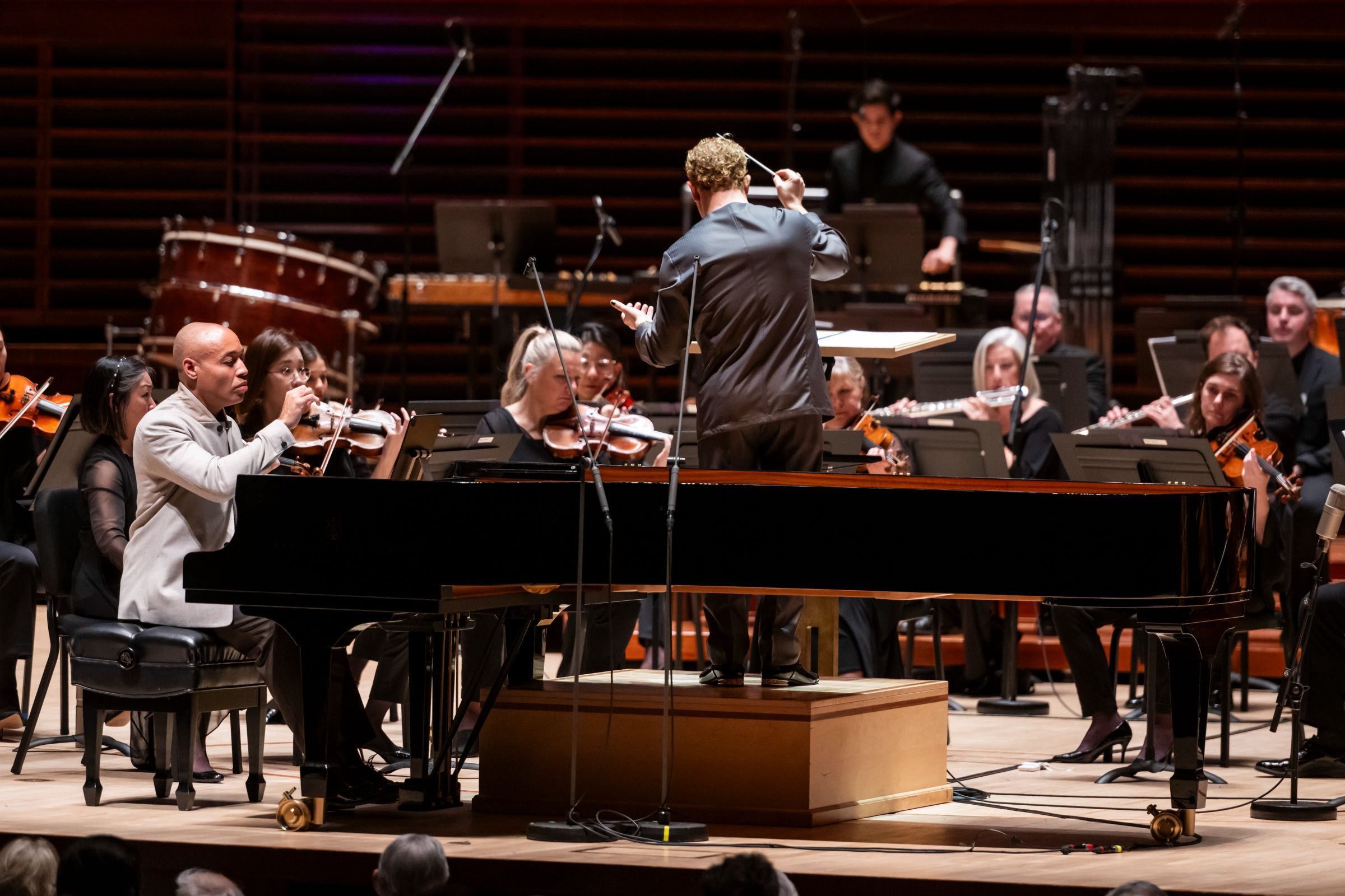 Aaron Diehl, Yannick Nézet-Séguin and the Philadelphia Orchestra &copy; Allie Ippolito