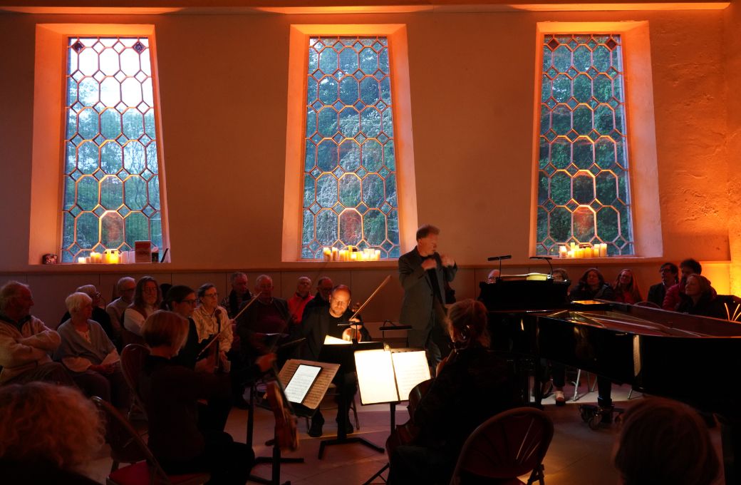 &lsquo;Sunset&rsquo; in the Samuel Worth Chapel &copy; Andy Smith