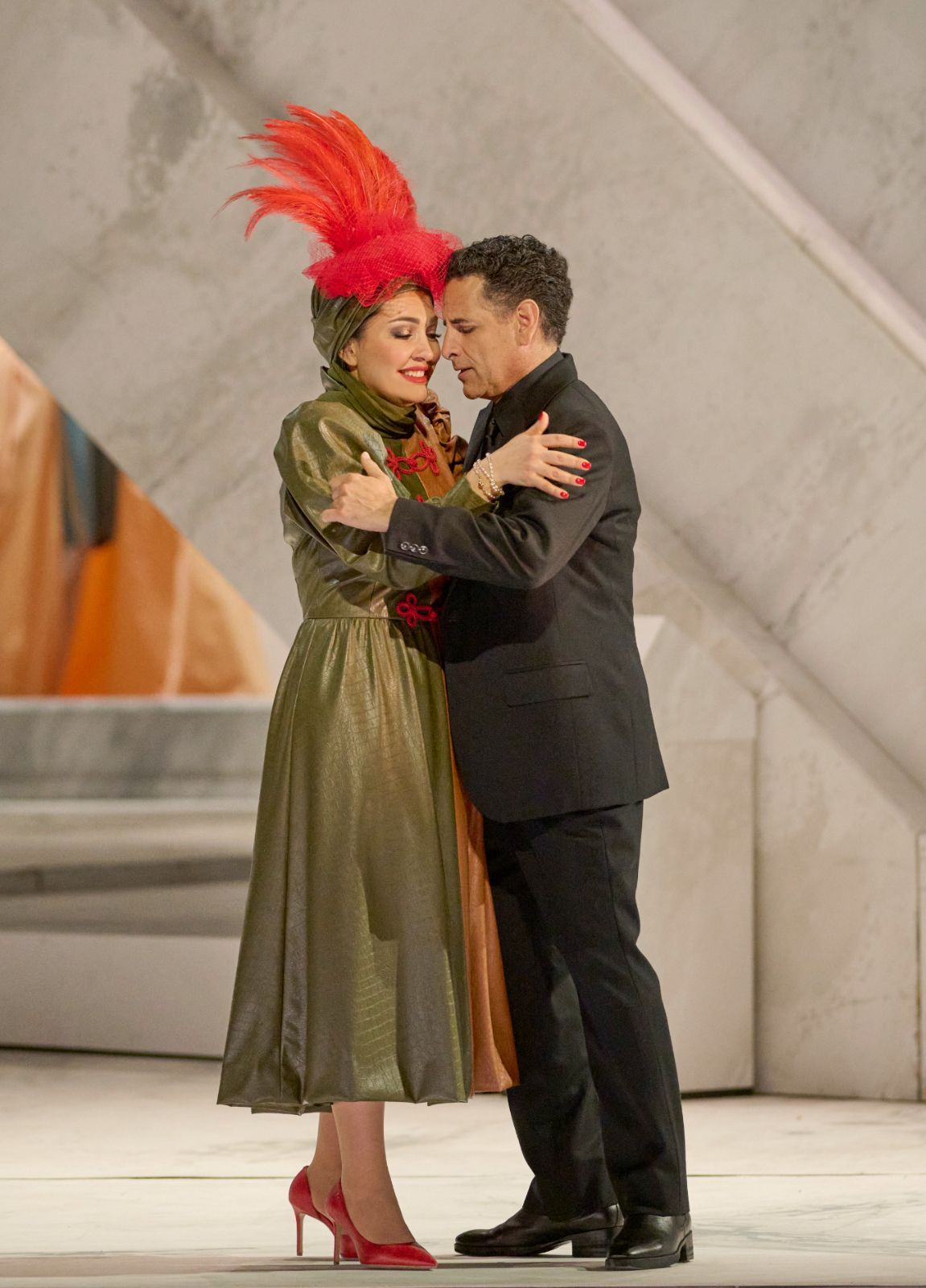 Kristina Mkhitaryan (Leïla) und Juan Diego Flórez (Nadir) &copy; Wiener Staatsoper | Michael Pöhn