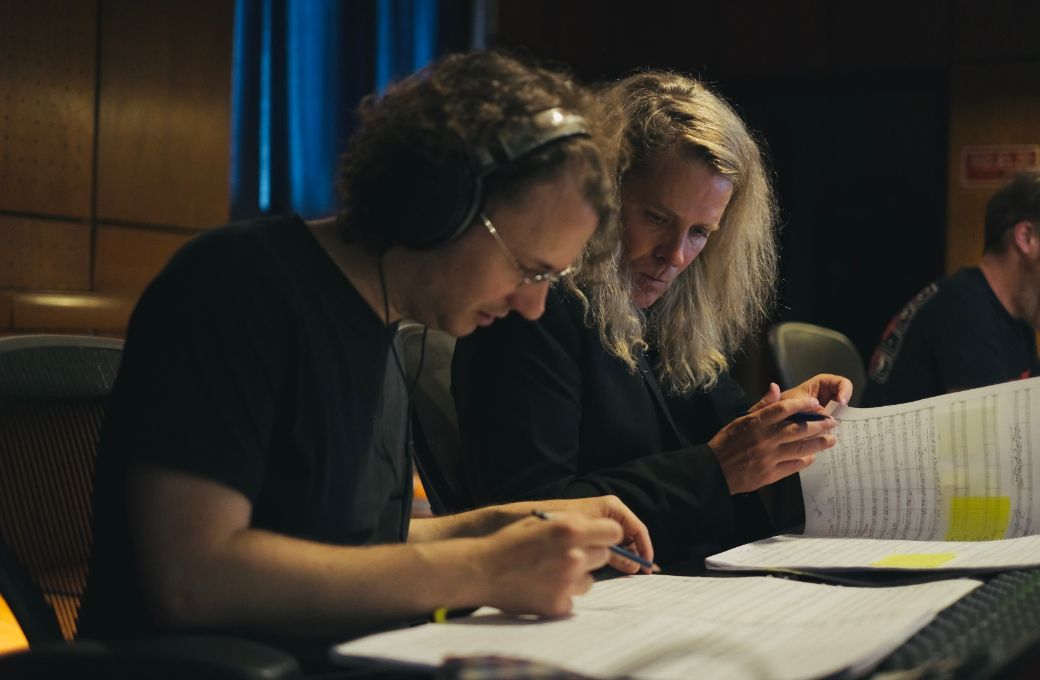 Nathan Henninger with audio producer Anton Langer &copy; Viktor Szende | NateChet Music