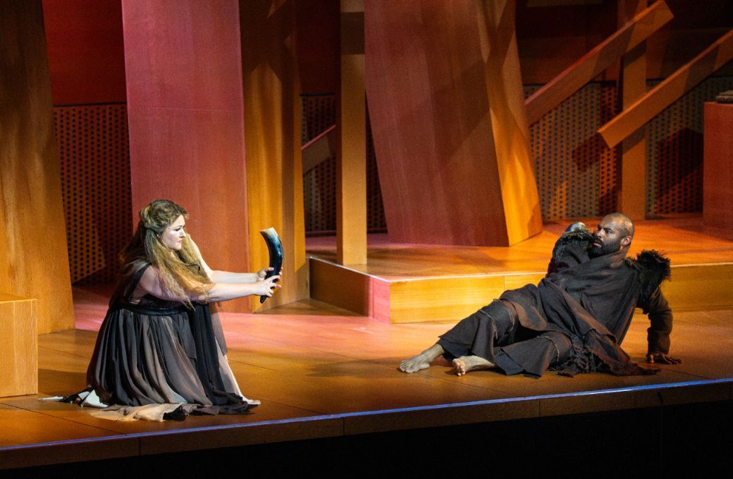 Jessica Faselt (Sieglinde) and Jamez McCorkle (Siegmund) &copy; Elizabeth Asher