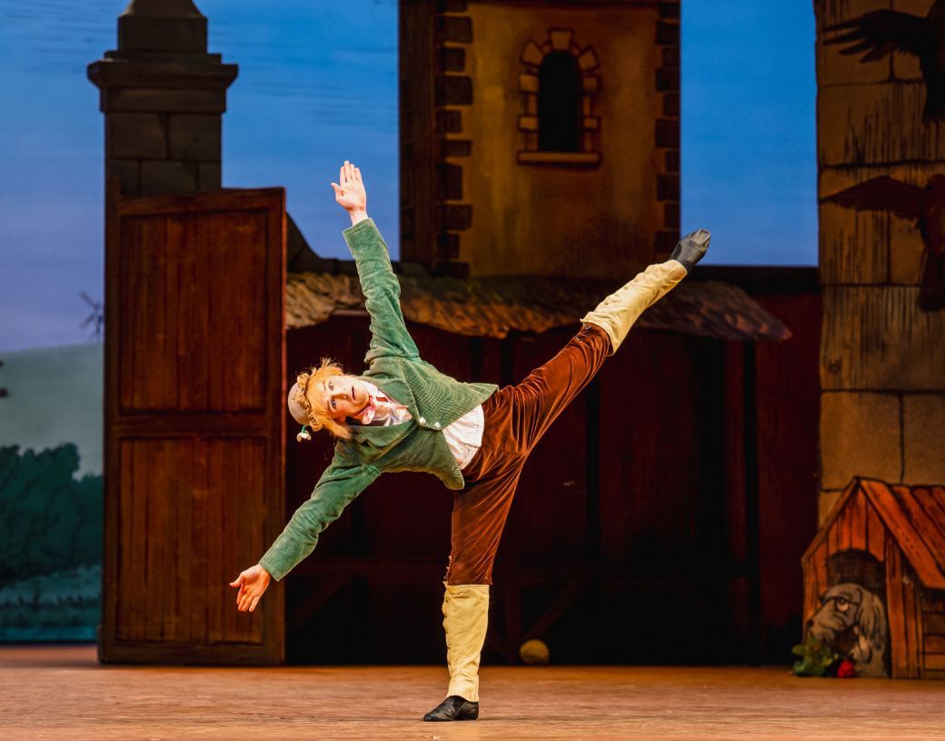 Liam Boswell as Alain in Ashton&rsquo;s <i>La Fille mal gard&eacute;e</i> &copy; RBO 2026. Photographed by Andrej Uspenski