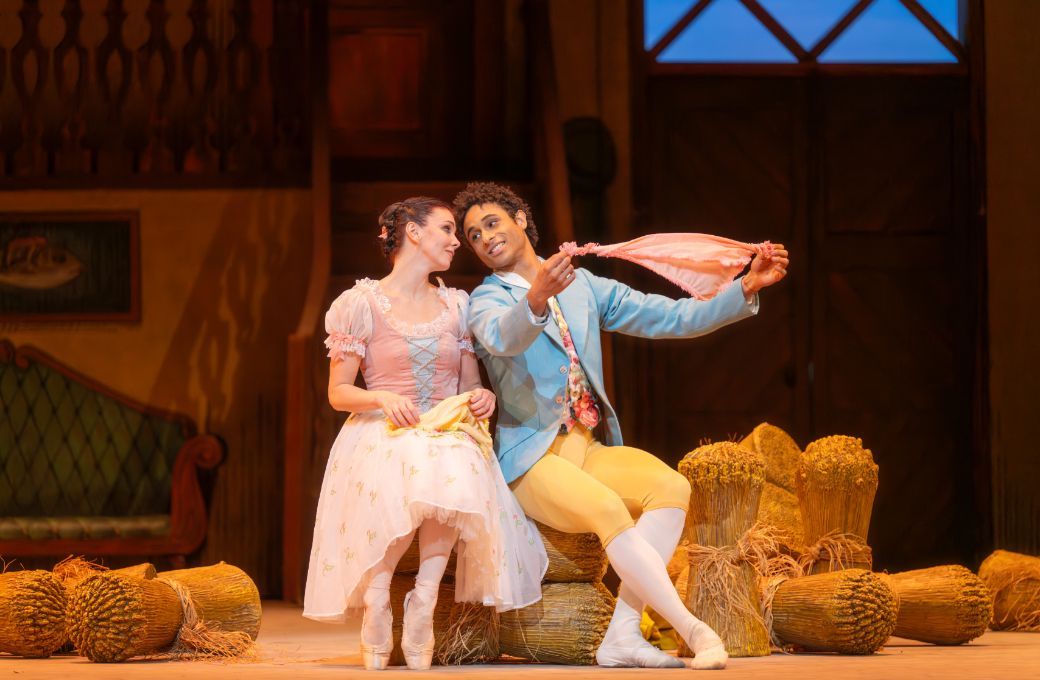 Natalia Osipova as Lise and Patricio Rev&eacute; as Colas in Ashton&rsquo;s <i>La Fille mal gard&eacute;e</i> &copy; RBO 2026. Photographed by Mihaela Bodlovic