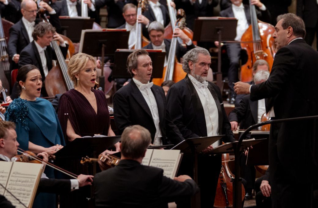 Eleonora Buratto, Elīna Garanča, Benjamin Bernheim, Riccardo Zanellato und Daniele Gatti © Jörg Simanowski (markenfotografie)