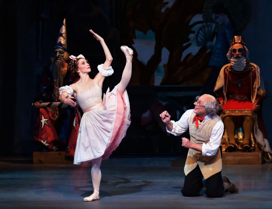 Megan Fairchild as Swanilda and Robert La Fosse as Dr Copp&eacute;lius in Balanchine&rsquo;s <i>Copp&eacute;lia</i> &copy; Erin Baiano