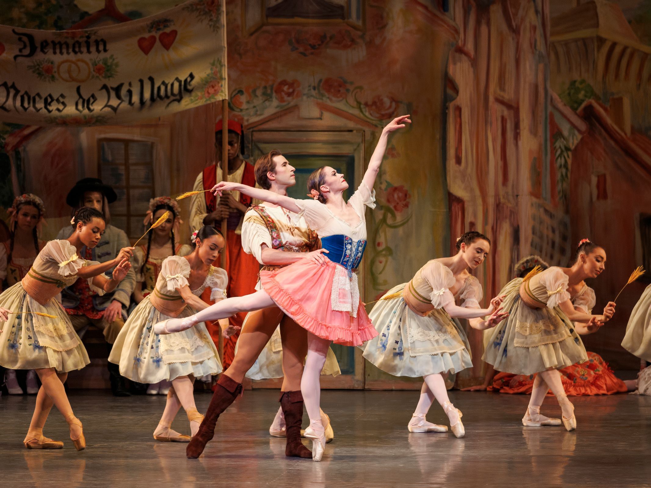 Joseph Gordon as Frantz and Megan Fairchild as Swanilda in Balanchine’s <i>Coppélia</i> &copy; Erin Baiano