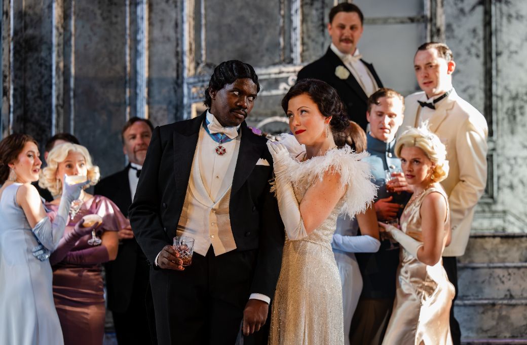 Chuma Sijeqa (Baron Douphol) and Madison Leonard (Violetta) &copy; Julian Guidera