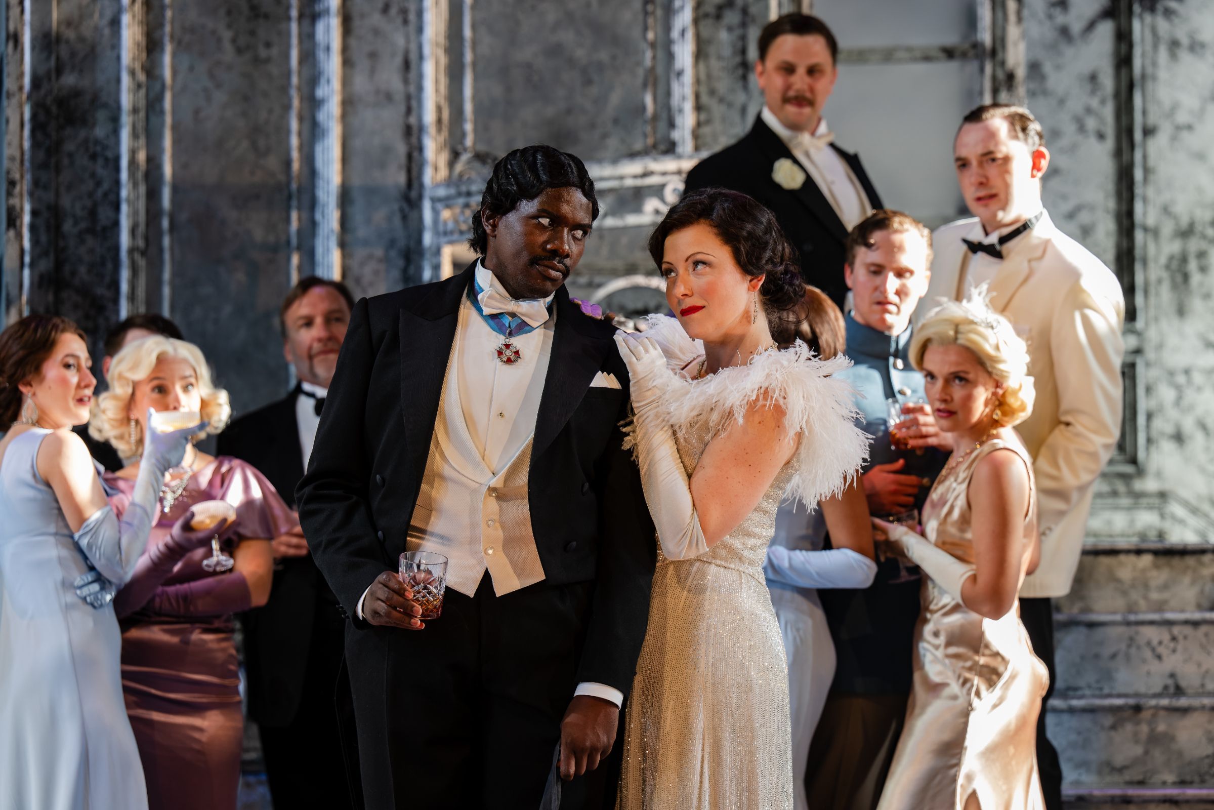 Chuma Sijeqa (Baron Douphol) and Madison Leonard (Violetta) &copy; Julian Guidera