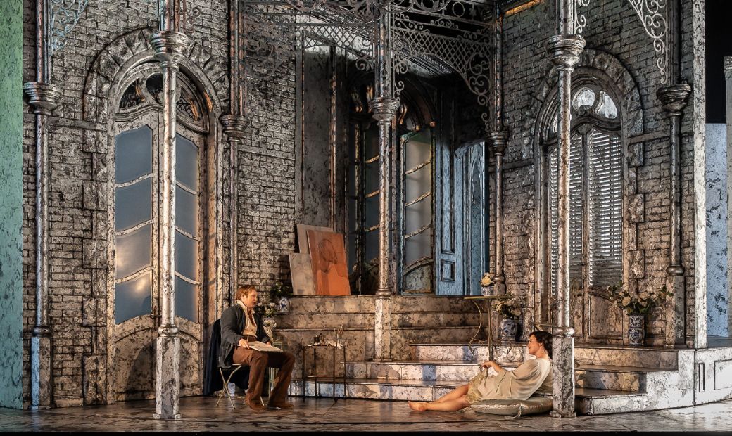 Oleksiy Palchykov (Alfredo) and Madison Leonard (Violetta) &copy; Clive Barda