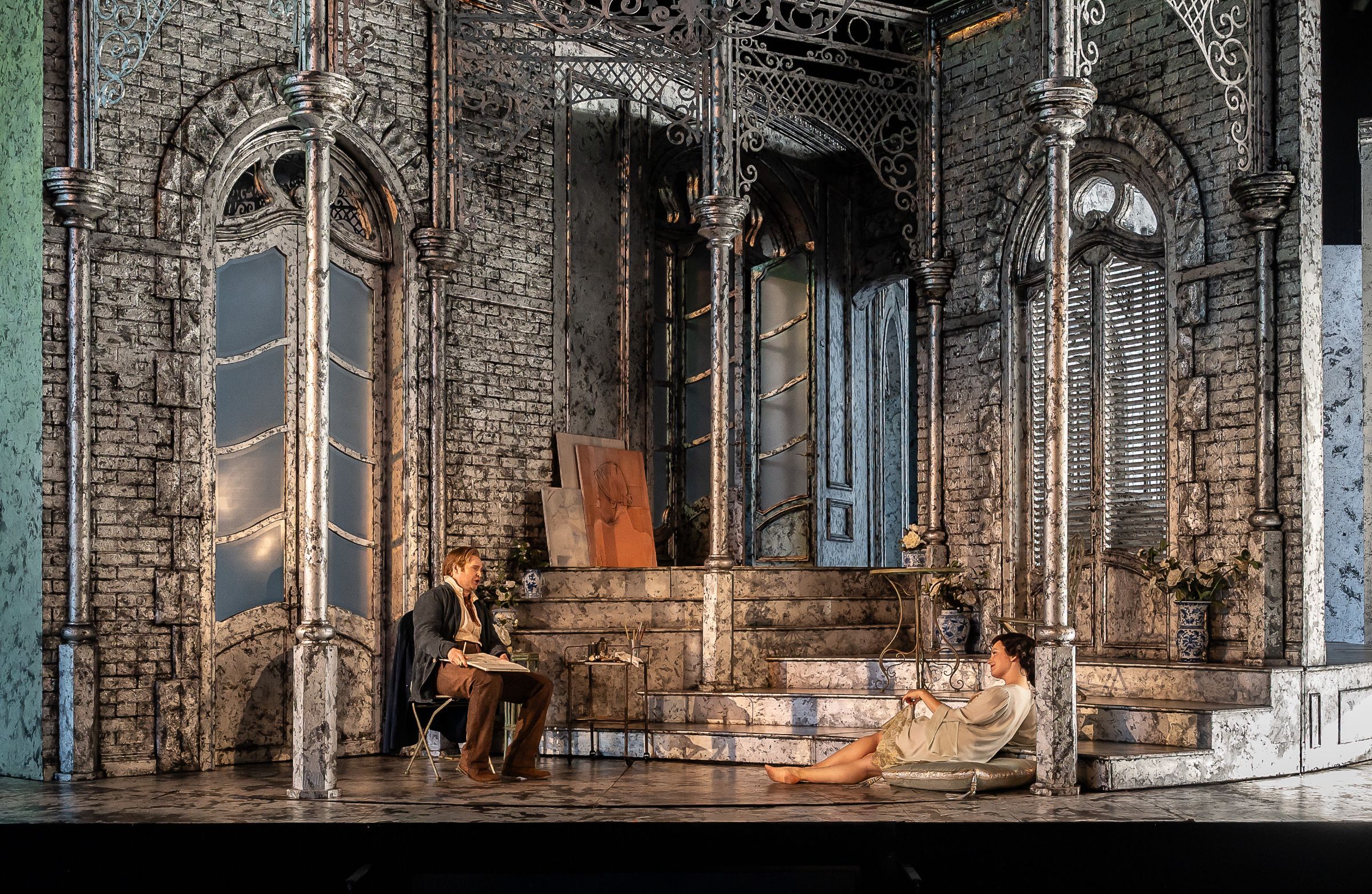 Oleksiy Palchykov (Alfredo) and Madison Leonard (Violetta) &copy; Clive Barda