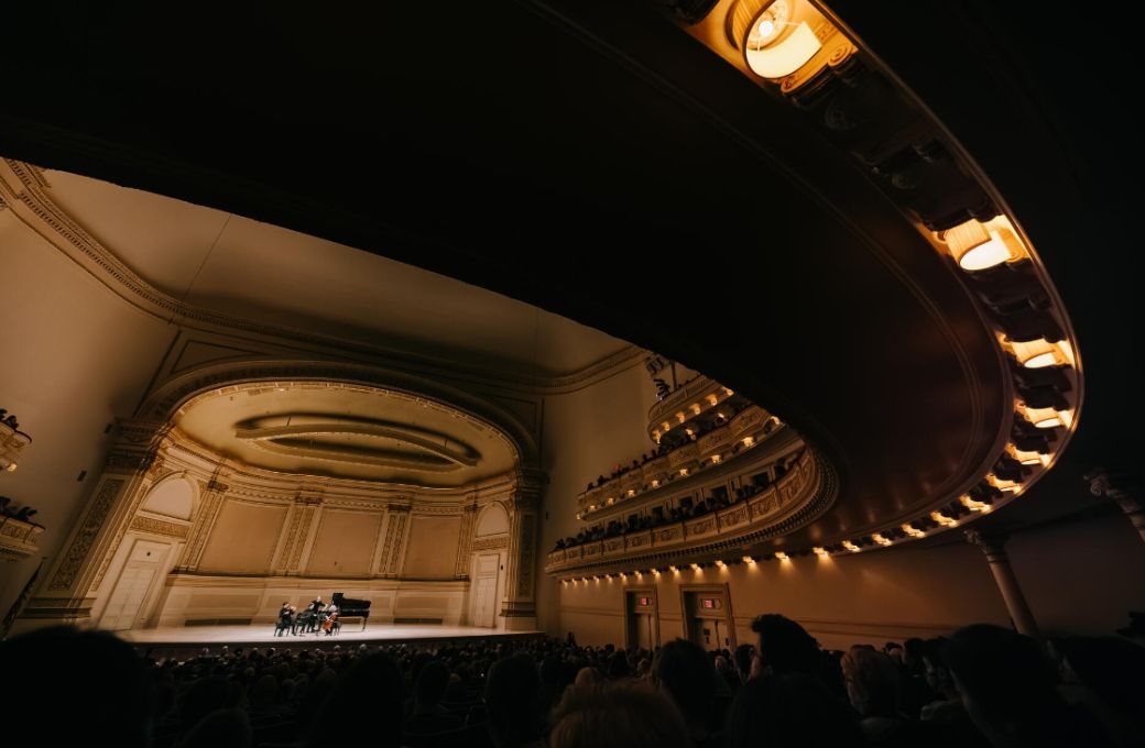 Joshua Bell, Evgeny Kissin and Steven Isserlis in Carnegie Hall &copy; Fadi Kheir