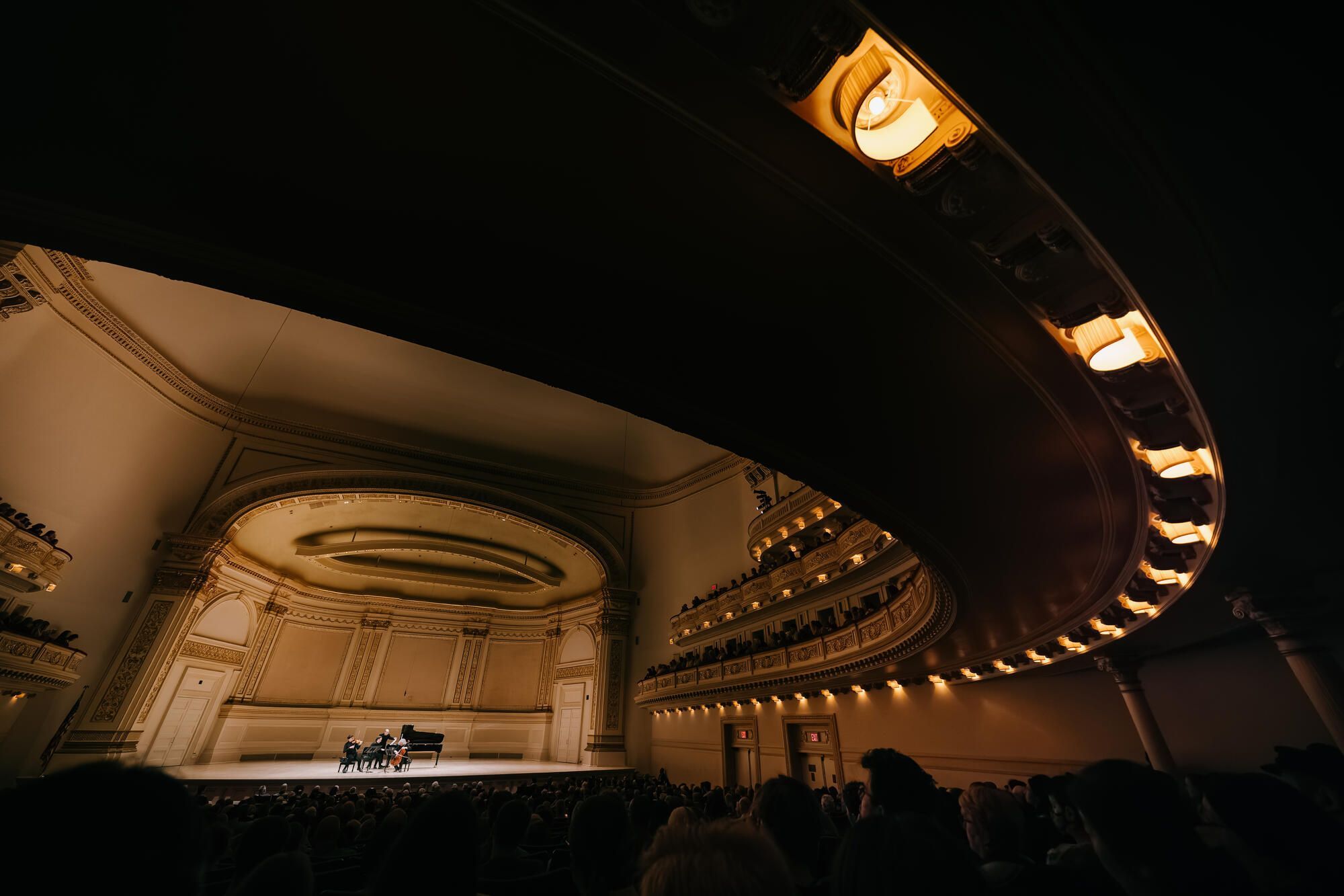 Joshua Bell, Evgeny Kissin and Steven Isserlis in Carnegie Hall &copy; Fadi Kheir