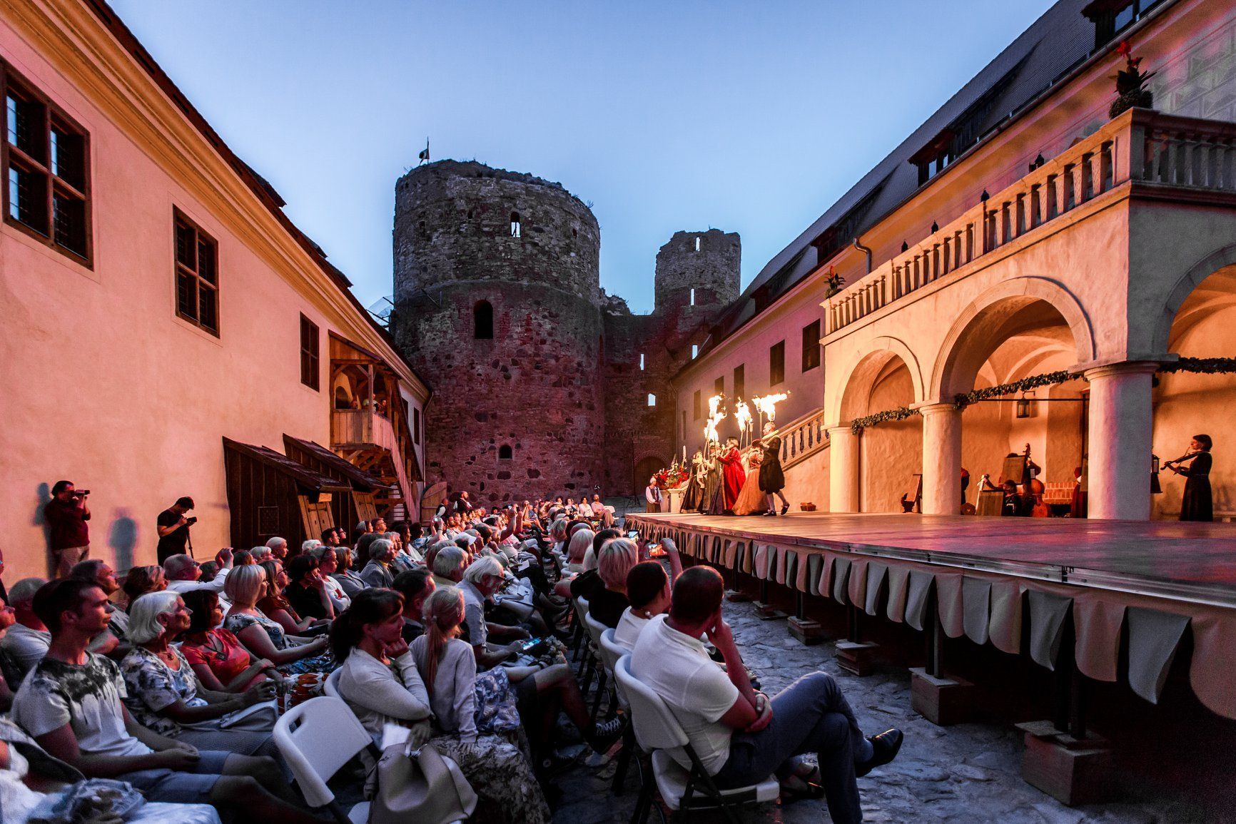 Collegium Musica Riga perform at Bauska Castle © Edgars Namiķis