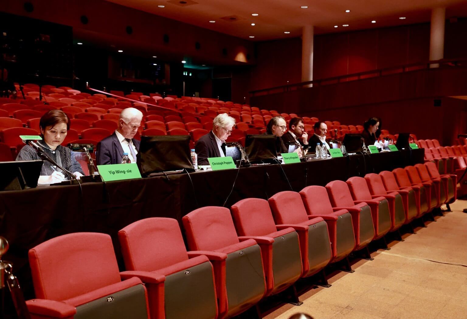 Jury panel at Hong Kong International Conducting Competition &copy; HK Sinfonietta Ltd