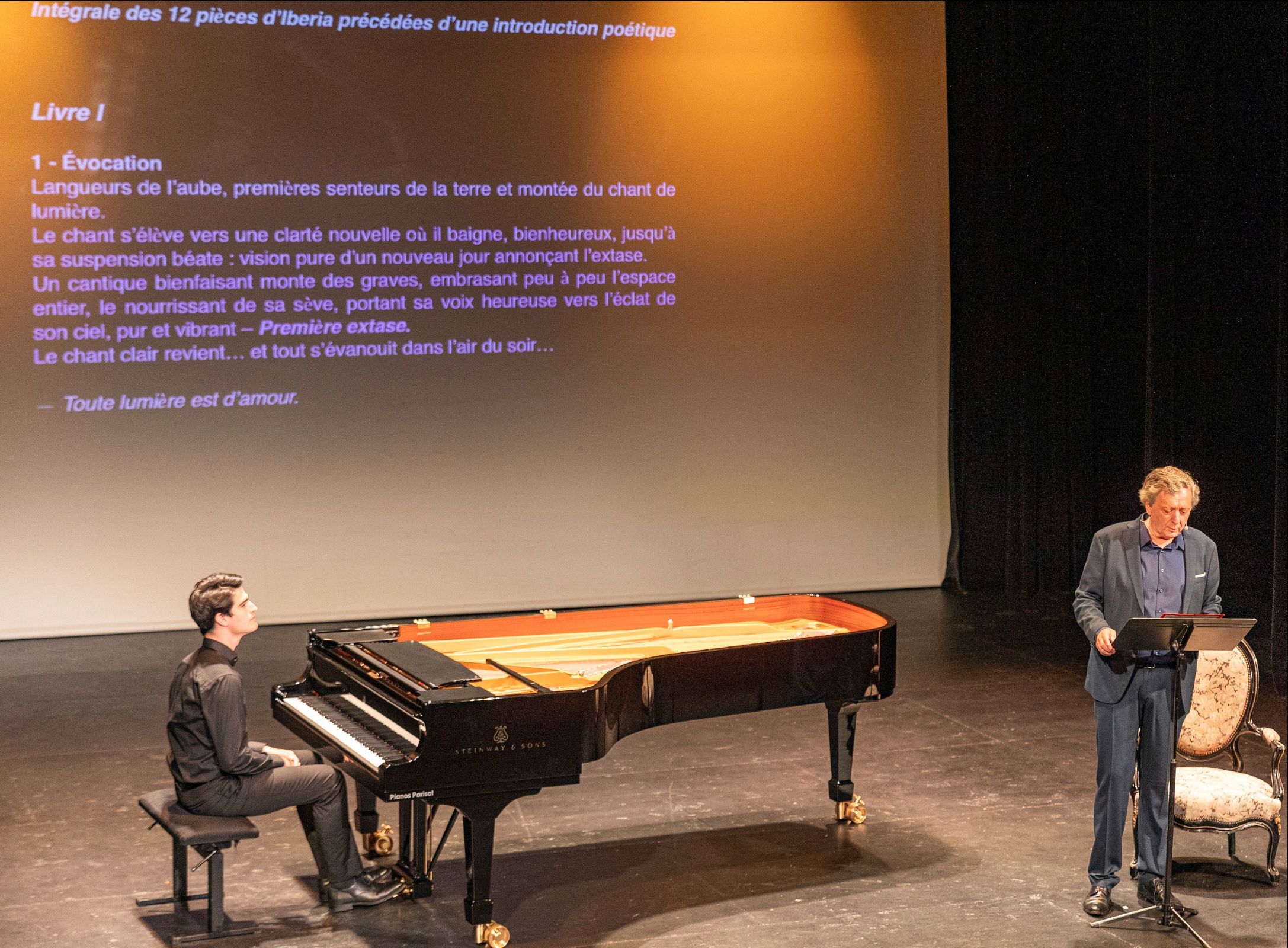 Gabriel Cassagnes et Jean-Yves Clément au Théâtre des Lices © Éric Champelovier