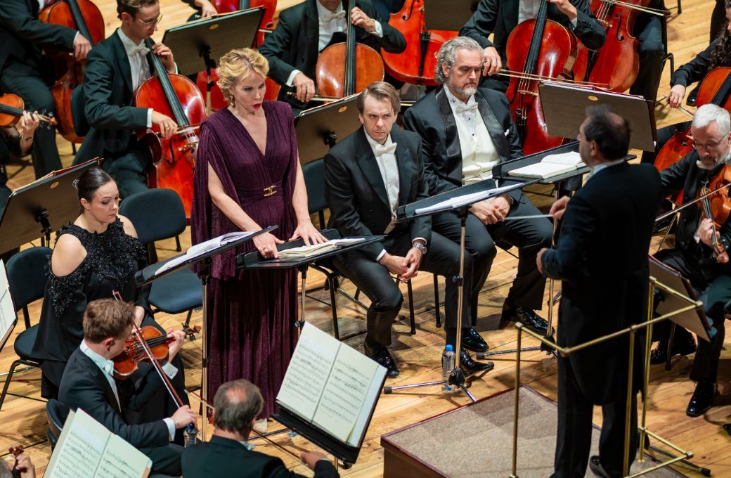 Eleonora Buratto, Elīna Garanča, Benjamin Bernheim and Riccardo Zanellato &copy; Prague Spring Festival | V&aacute;clav Hodina