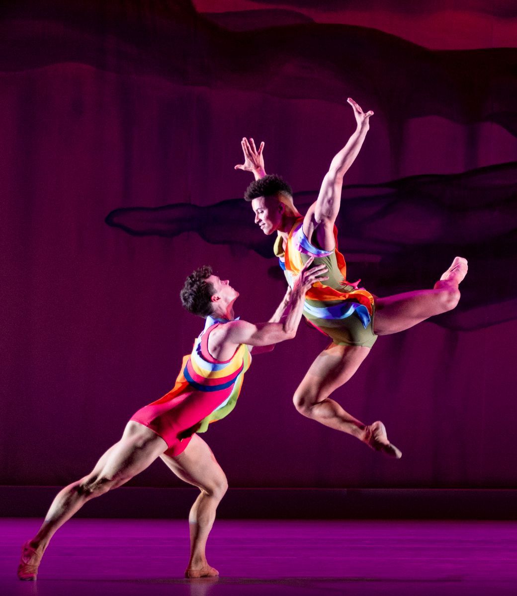 Eli Alford and Jo&atilde;o Pedro Silva in Trey McIntyre&rsquo;s <i>Spring</i> from <i>The Four Seasons Reimagined</i> &copy; Vikki Sloviter
