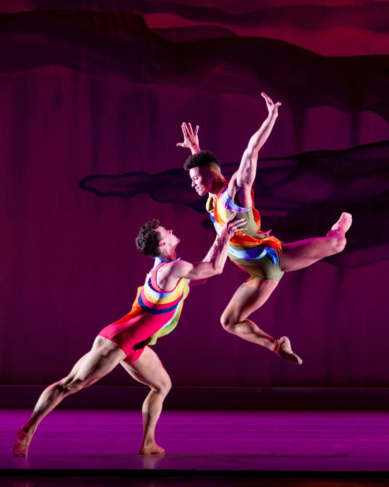 Eli Alford and João Pedro Silva in Trey McIntyre’s <i>Spring</i> from <i>The Four Seasons Reimagined</i> &copy; Vikki Sloviter