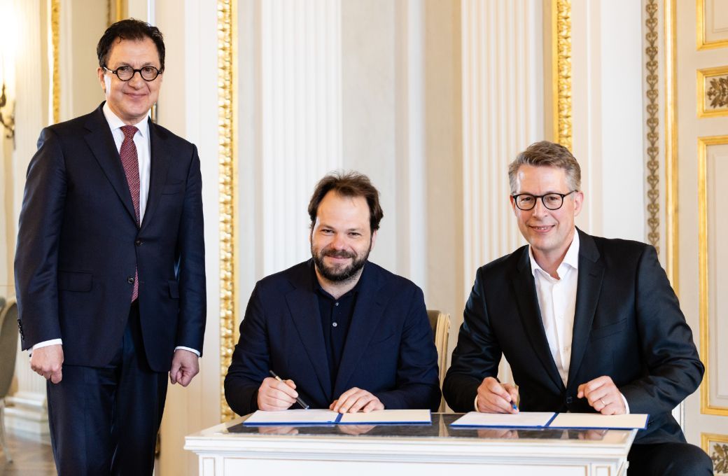 Serge Dorny, Petr Popelka and Markus Blume &copy; Geoffroy Schied