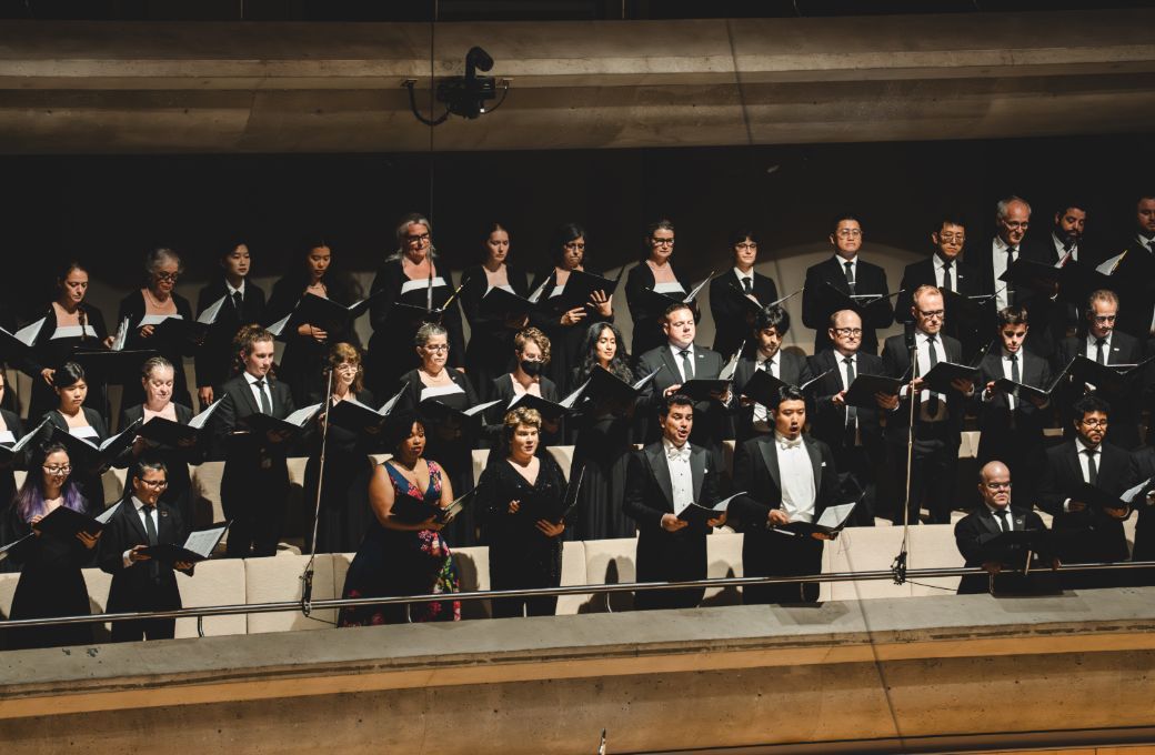 Golda Schultz, Ema Nikolovska, Saimir Pirgu and Jongmin Park &copy; Allan Cabral | Courtesy of the Toronto Symphony Orchestra