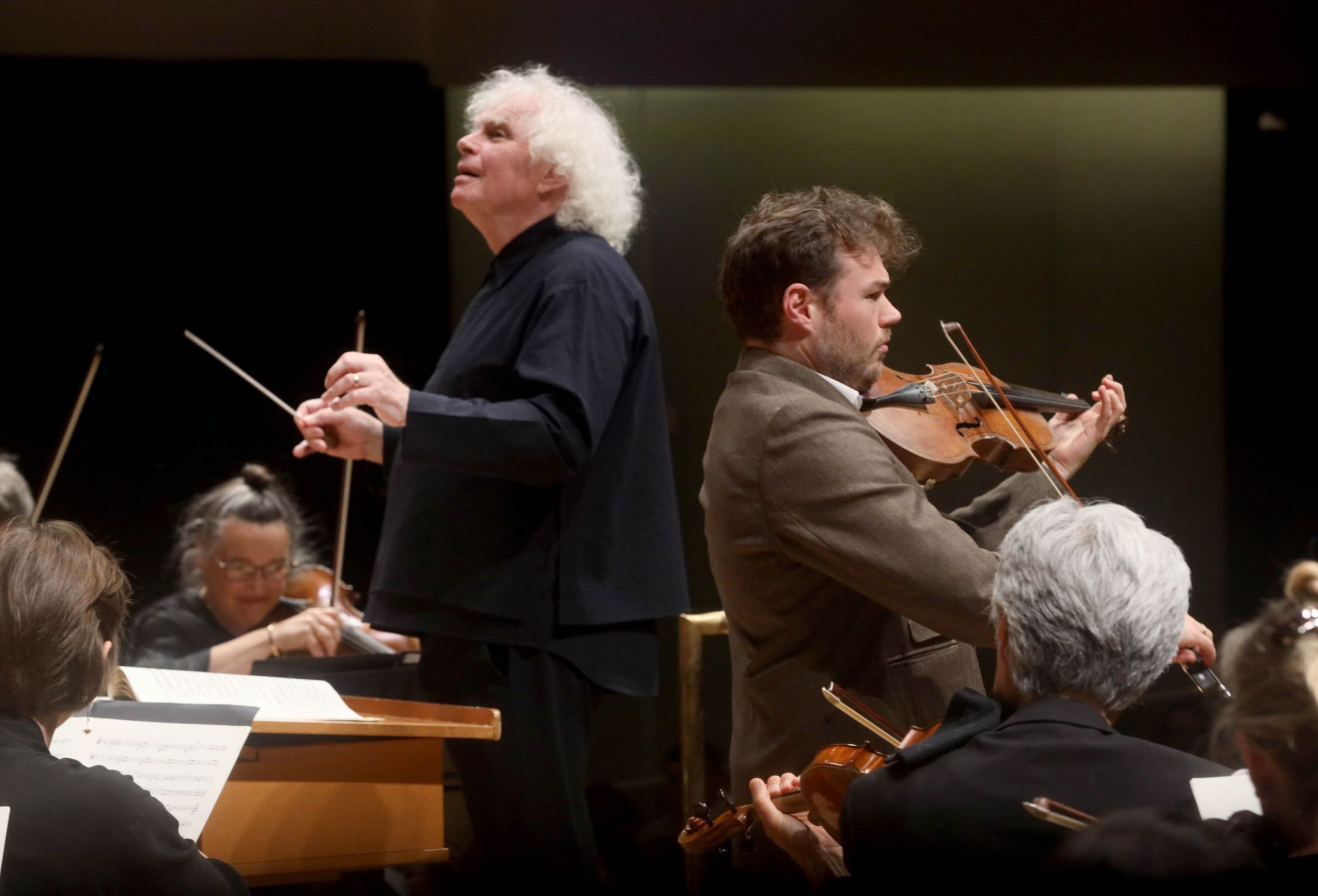Sir Simon Rattle and Timothy Ridout &copy; Mark Stedman for National Concert Hall Ireland