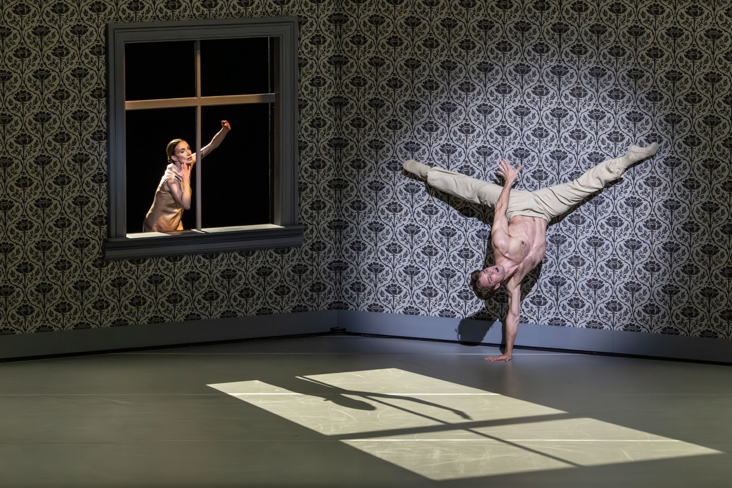 Lauren Cuthbertson and Lukas B. Brændsrød in Sol León and Paul Lightfoot’s <i>Shoot the Moon</i> &copy; The Royal Ballet 2026. Johan Persson