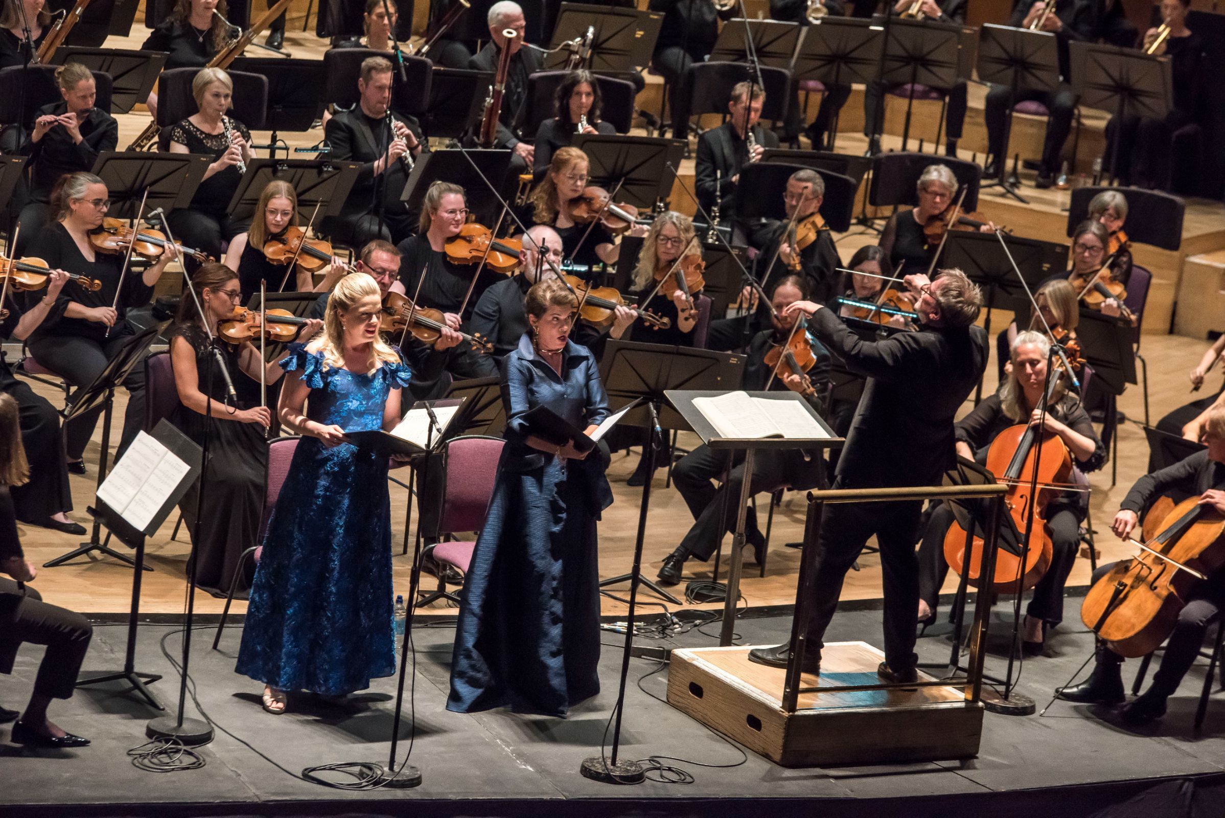Siobhan Stagg, Stefanie Irányi and John Storgårds &copy; Chris Payne