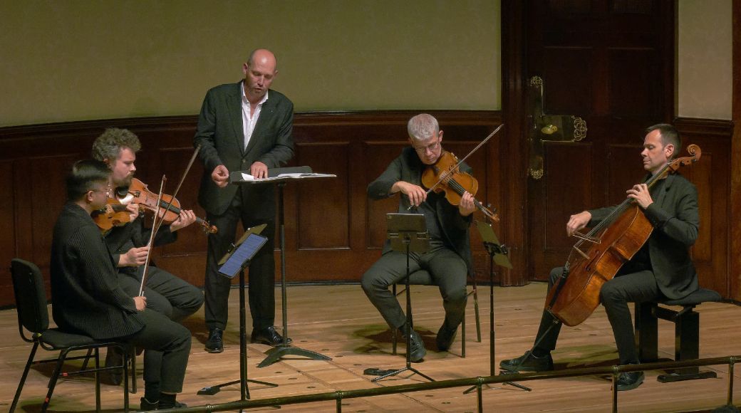 St&eacute;phane Degout and Quatuor Diotima &copy; Darius Weinberg | Wigmore Hall