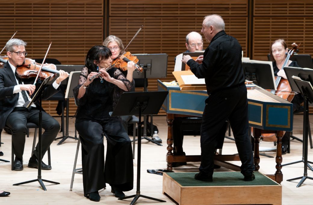 Elizabeth Mann, Nicholas McGegan and the Orchestra of St Luke's &copy; Jennifer Taylor