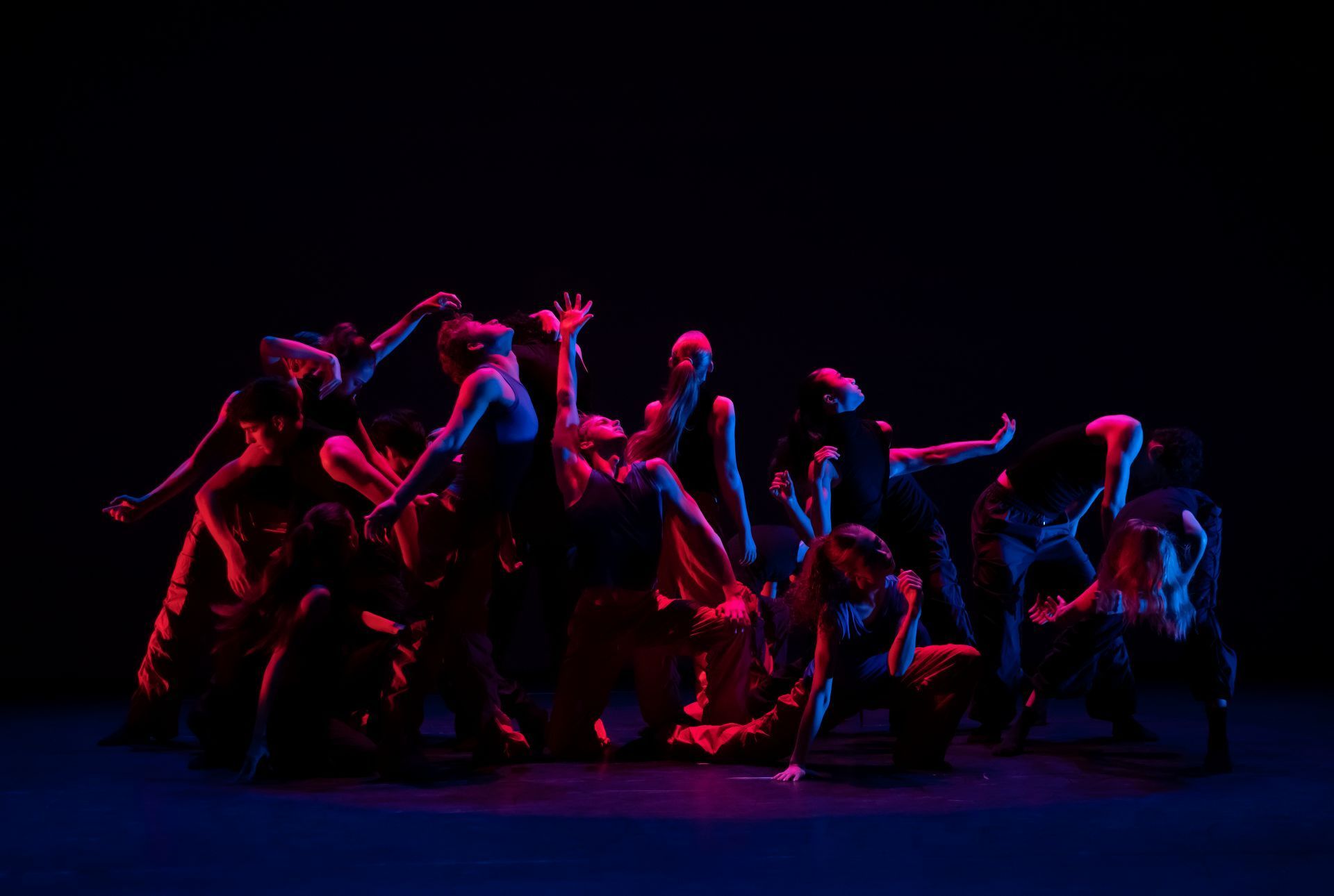 Royal Ballet School students perform <i>Whispers of the Core</i> by student, Shiori Yamashita © The Royal Ballet School. Photographed by Rachel Cherry.
