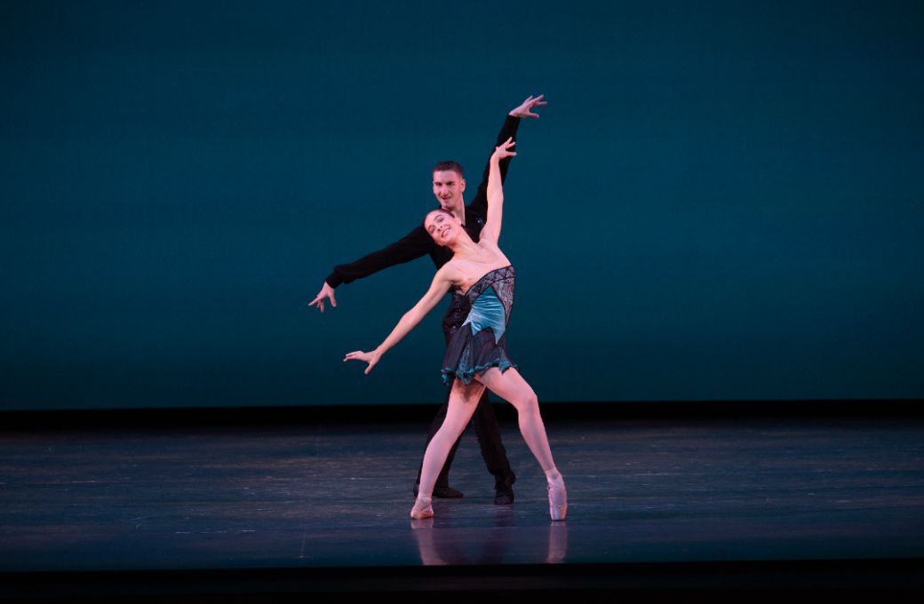 School of American Ballet’s Renée Augustyn and Ador Kadiasi in Balanchine’s <i>Who Cares?</i> © Rosalie O'Connor