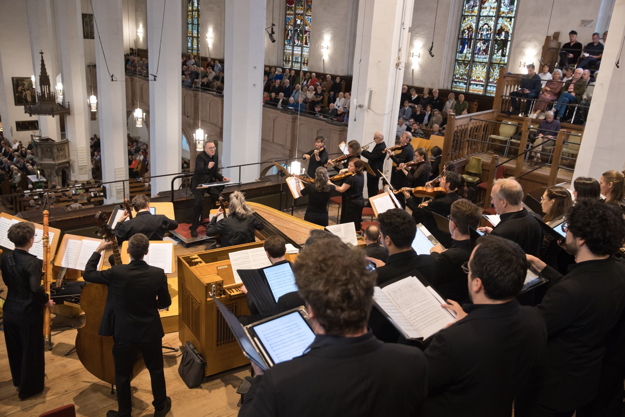Chor und Orchester der J. S. Bach-Stiftung mit Rudolf Lutz &copy; Bachfest Leipzig | Gert Mothes