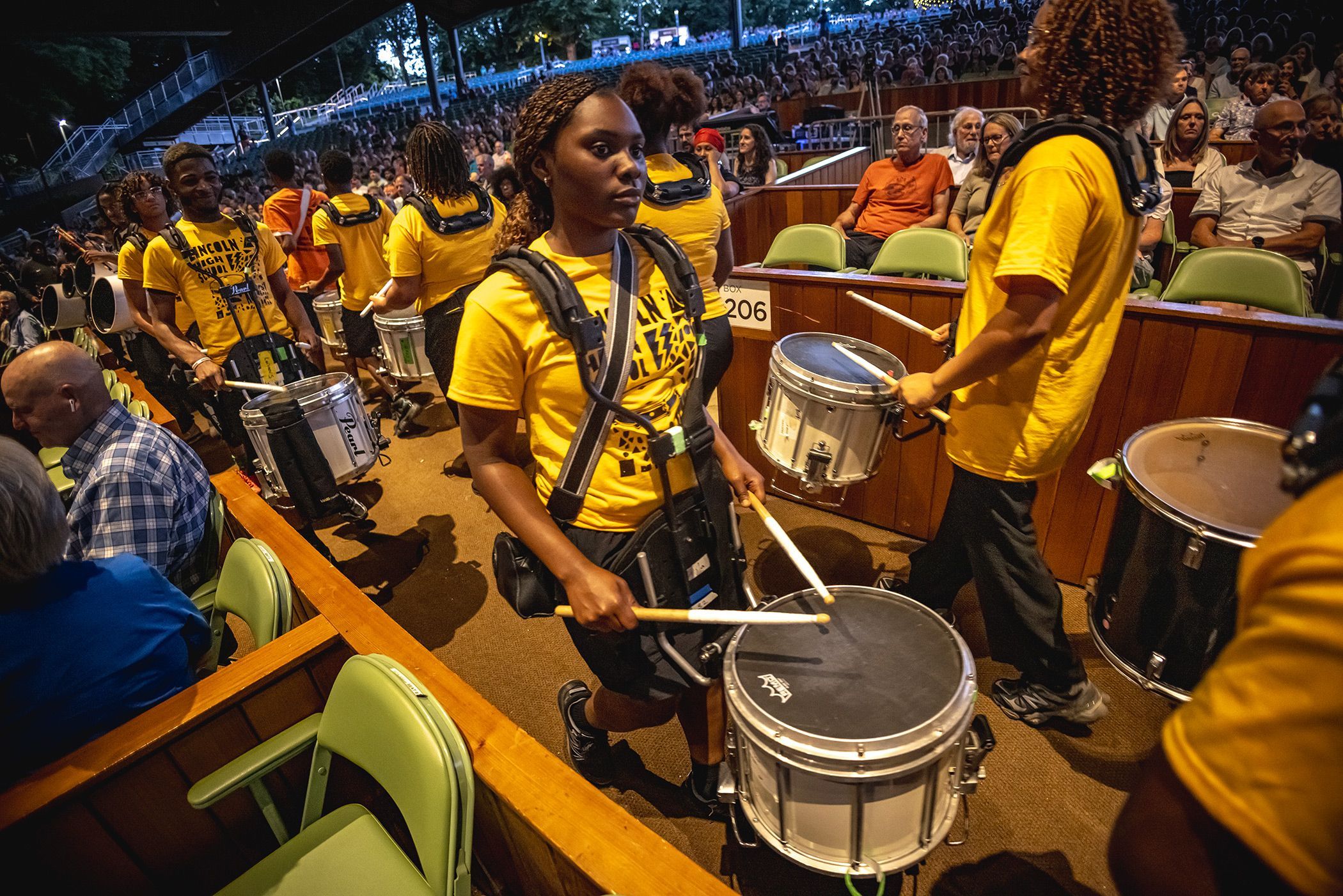 <i>Boléro</i> drummer reinforcements! &copy; Jordan August Photography, Courtesy of Highmark Mann