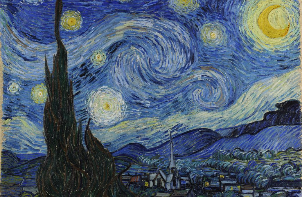 Vincent Van Gogh: <i>Starry Night</i> (1889) &copy; Public domain