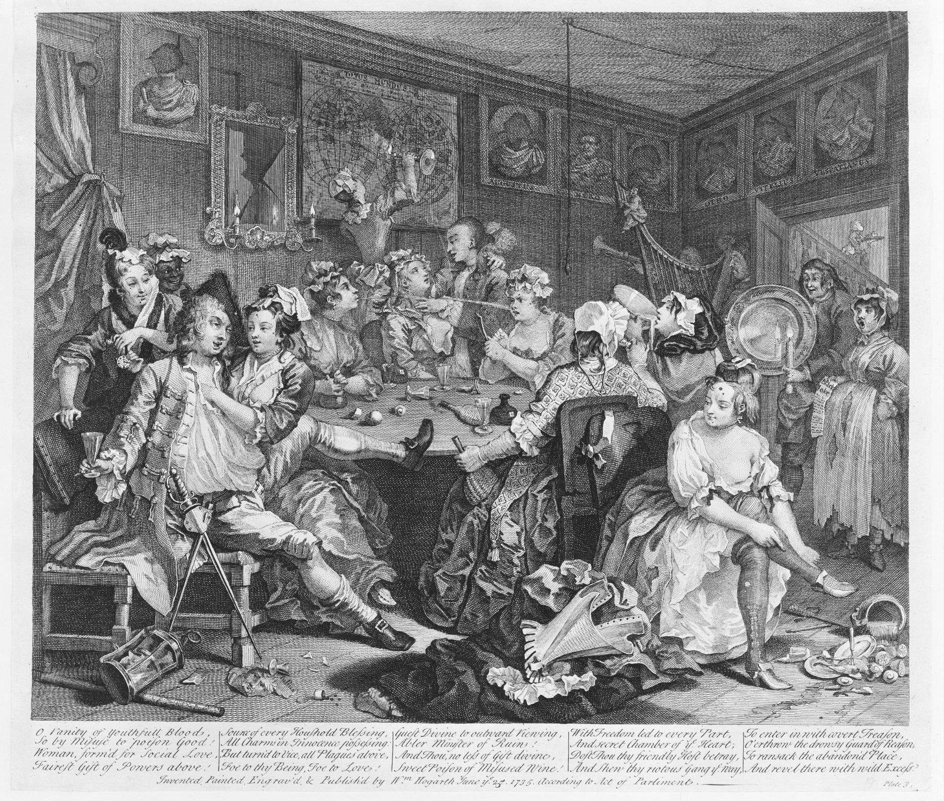 From William Hogarth’s <i>A Rake’s Progress</i> (1735) © Public domain | Metropolitan Museum of Art