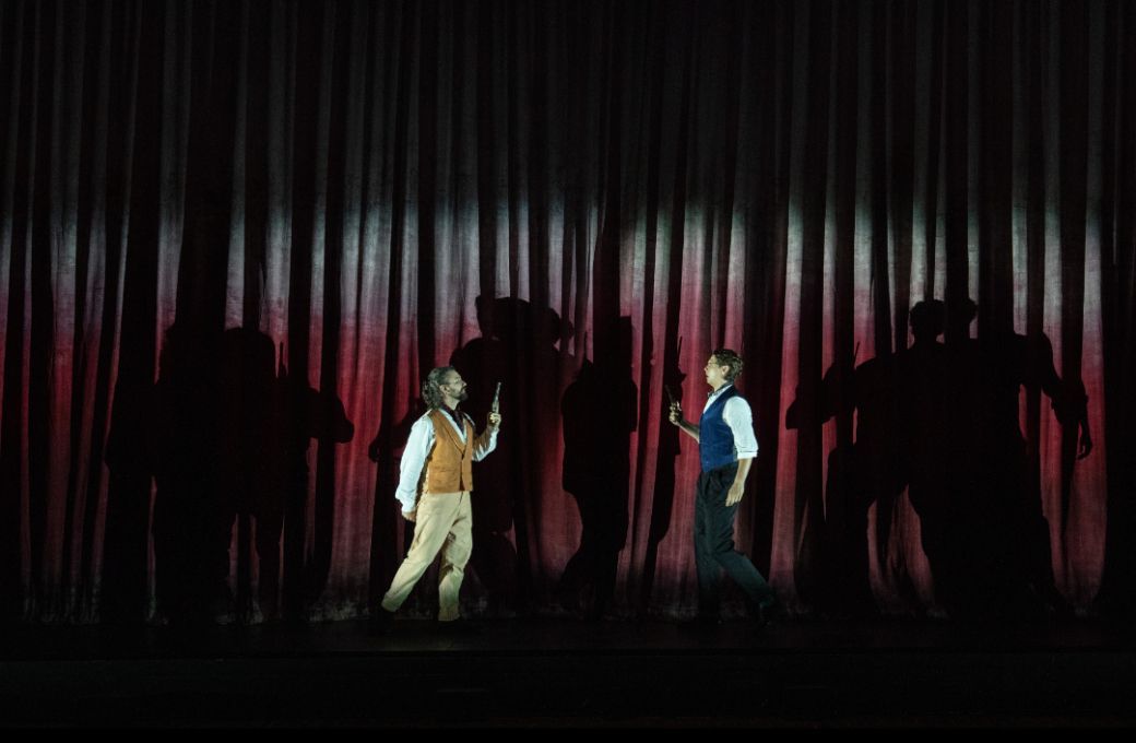 Ryan Vaughan Davies (Lensky) and Vladislav Chizhov (Onegin) &copy; Richard Hubert Smith