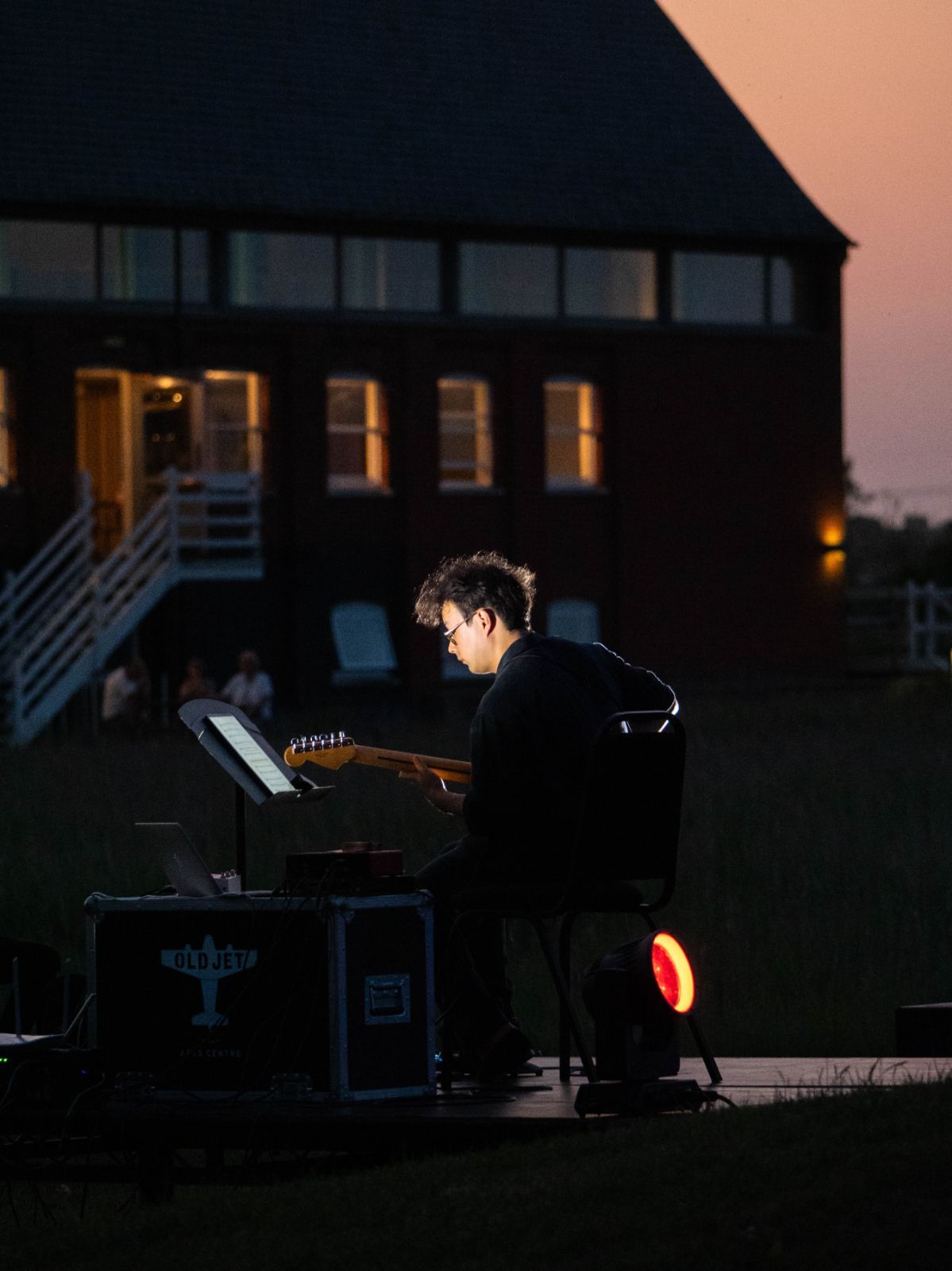 Sean Shibe on the Hepworth Lawn &copy; Marcus Roth