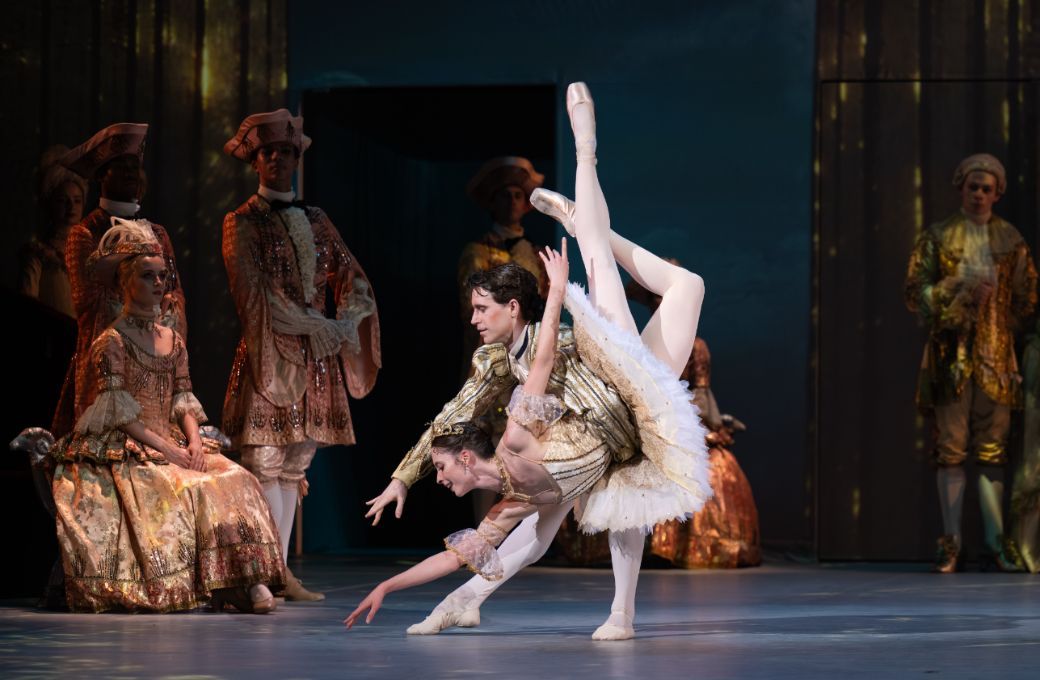 Emma Hawes as Aurora and Aitor Arrieta as the Prince in Kenneth MacMillan’s <i>Sleeping Beauty</i> © Photography by ASH