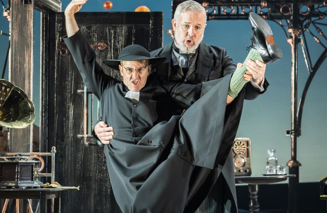 Nico Darmanin (Almaviva) and Simon Bailey (Doctor Bartolo) &copy; Marc Brenner