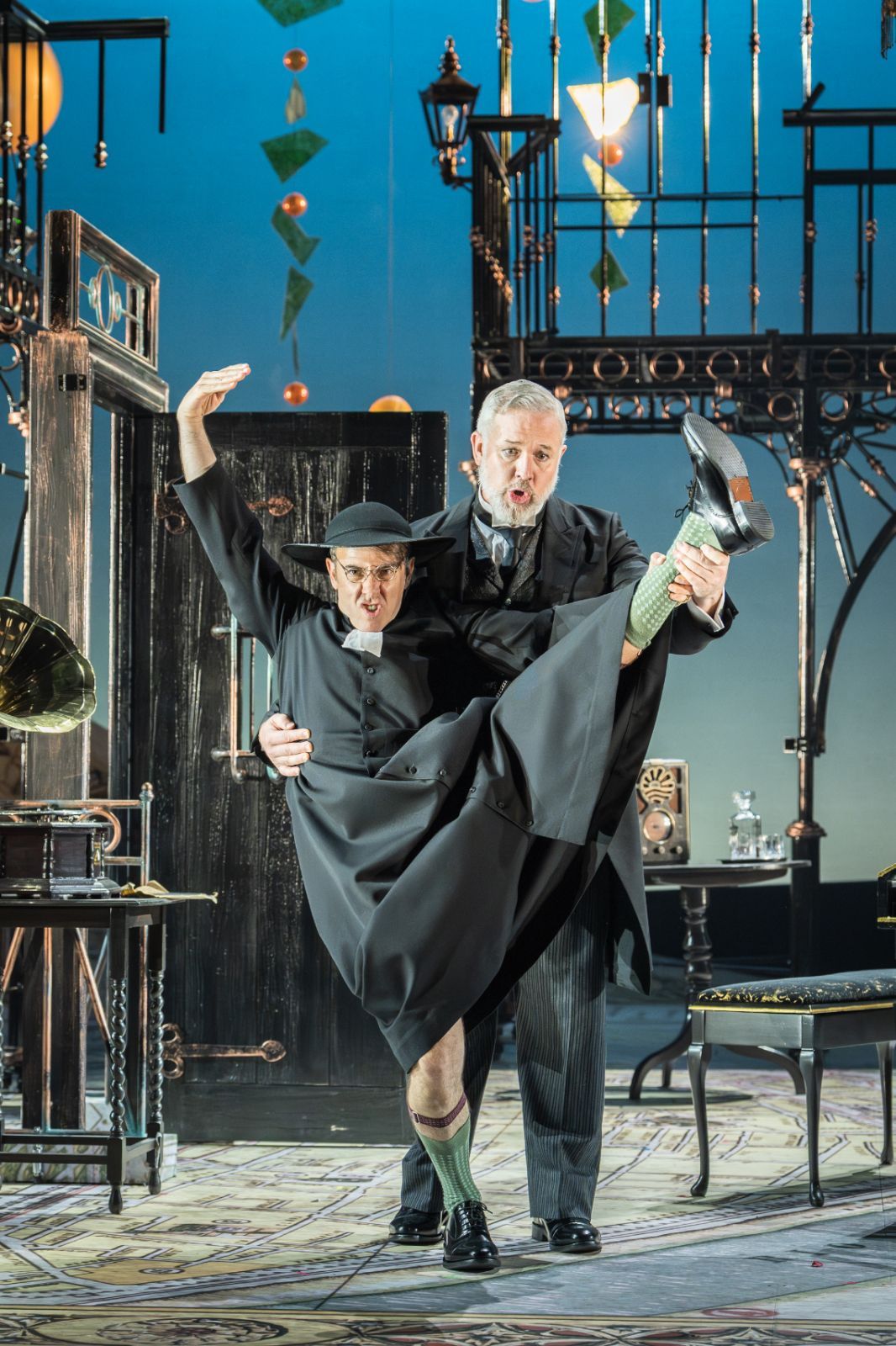 Nico Darmanin (Almaviva) and Simon Bailey (Doctor Bartolo) &copy; Marc Brenner