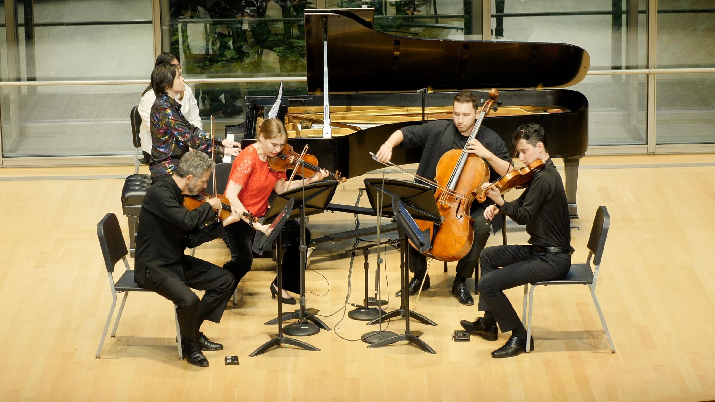 Daria Rabotkina, Steven Copes, Julia Schilz, Emad Zolfaghari and Oliver Herbert © Erica Brenner Productions