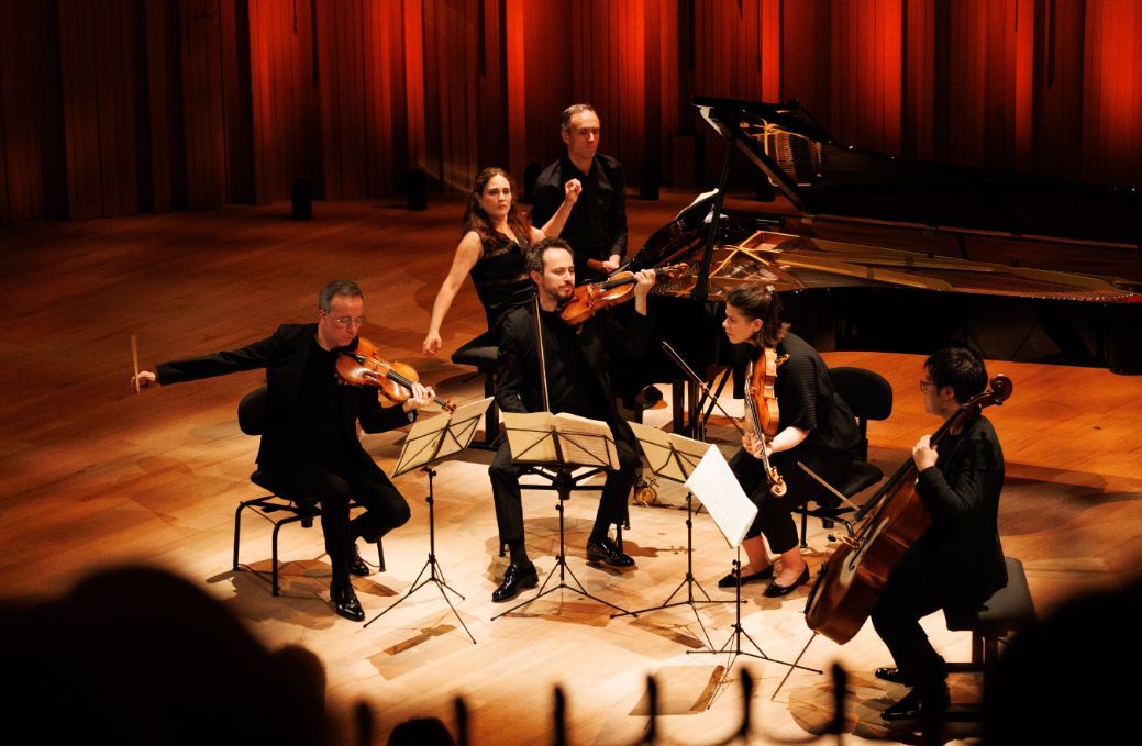 La Quatuor Eb&egrave;ne et Anna Vinnitskaya &agrave; la Source vive &copy; Les M&eacute;l&egrave;zes - Matthieu Joffres