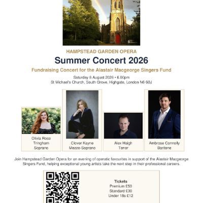 Hampstead Garden Opera Gala - fundraiser for singers fund